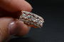 Bague 55 Bague alliance en or rose 18 carats et diamants 58 Facettes