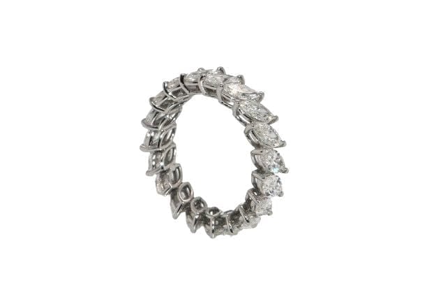 Bague 54 Bague de fiançailles - Alliance en or blanc 18 carats et diamants 58 Facettes