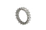 Bague 54 Bague de fiançailles - Alliance en or blanc 18 carats et diamants 58 Facettes