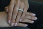 Bague 54 Bague de fiançailles - Alliance en or blanc 18 carats et diamants 58 Facettes