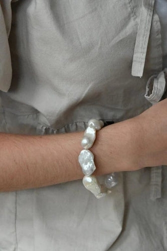Bracelet Bracelet de perles de culture brutes 58 Facettes