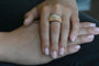 Bague 54 Bague en or rose 750 avec diamants 58 Facettes