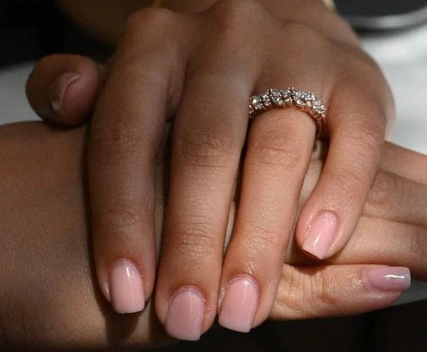 Bague 54 Alliance - Bague demi-tour en or rose 18 carats et diamants 58 Facettes