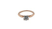 Bague 53 Solitaire - Bague en or rose 750 et diamant 1,20 ct 58 Facettes