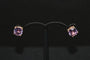 Boucles d'oreilles Boucles d'oreilles améthystes en or rose 58 Facettes