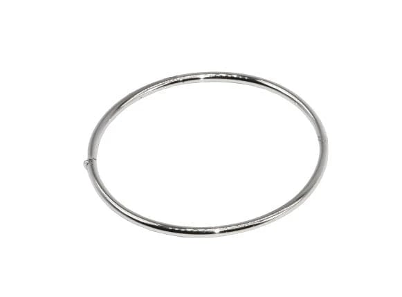 Bracelet Bracelet jonc ovale en or blanc 18 carats 58 Facettes