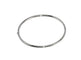 Bracelet Bracelet jonc ovale en or blanc 18 carats 58 Facettes
