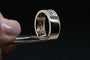 Bague 55 Bague alliance en or rose 18 carats sertie de diamants 1,10 ct 58 Facettes