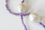 Collier Collier en améthyste et perles d’eau douce 58 Facettes