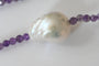 Collier Collier en améthyste et perles d’eau douce 58 Facettes