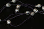Collier Collier en améthyste et perles d’eau douce 58 Facettes