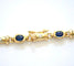 Bracelet Bracelet en or 18 carats avec diamants et saphirs 58 Facettes