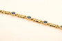 Bracelet Bracelet en or 18 carats avec diamants et saphirs 58 Facettes