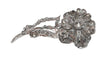 Broche F. Hardy - Broche fleur en or blanc 18 carats et diamants 58 Facettes