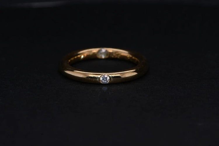 Bague 47 Solitaire rond - Bague en or 18 carats et diamant taille brillant 58 Facettes