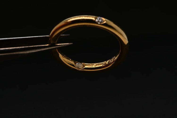 Bague 47 Solitaire rond - Bague en or 18 carats et diamant taille brillant 58 Facettes