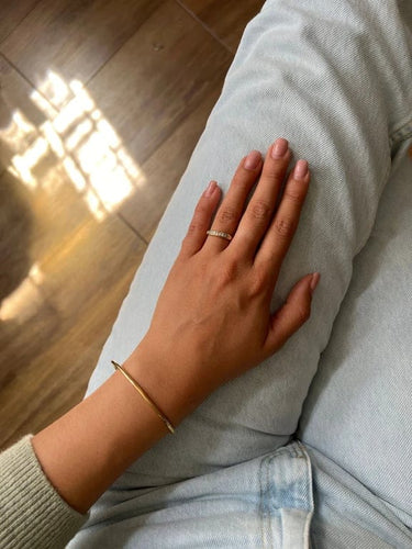 Bague 49 Bague en or jaune 18 carats et diamants taille brillant 58 Facettes