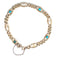Bracelet Bracelet en or jaune 18 carats à turquoises et perles 58 Facettes