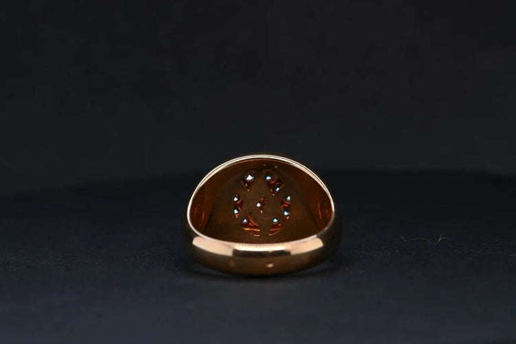 Bague 54 Bague diamant en or rose 18 carats 58 Facettes
