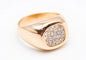 Bague 54 Bague diamant en or rose 18 carats 58 Facettes