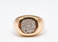 Bague 54 Bague diamant en or rose 18 carats 58 Facettes