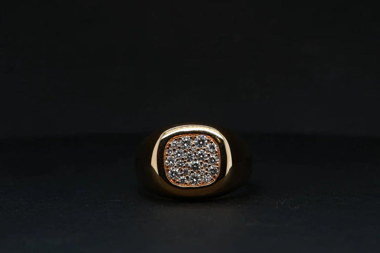 Bague 54 Bague diamant en or rose 18 carats 58 Facettes