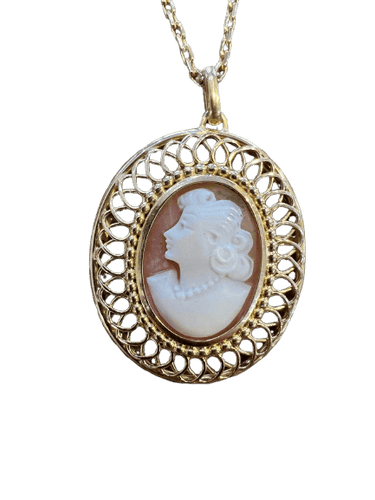 Pendentif Pendentif camée en or jaune 18 carats 58 Facettes