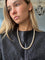 Collier Collier de perles de culture blanches avec fermoir en or 18 carats 58 Facettes