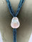 Collier Collier sautoir à franges en topazes London blue, perle baroque et bakélite 58 Facettes