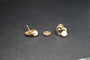 Boucles d'oreilles Cartier - Boucles d’oreilles cœur en or jaune 18 carats et perles blanches 58 Facettes
