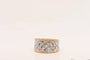 Bague 54 Bague bandeau en or bicolore et diamants 0,340 ct 58 Facettes