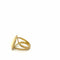 Bague 54.5 Bague anneau carré en or jaune 18 carats et nacre 58 Facettes