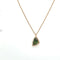 Collier Collier pendentif saphir vert 2,27 ct et diamants en or rose 18 carats 58 Facettes
