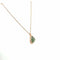 Collier Collier pendentif saphir vert 2,27 ct et diamants en or rose 18 carats 58 Facettes