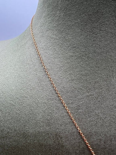 Collier Collier pendentif saphir vert 2,27 ct et diamants en or rose 18 carats 58 Facettes