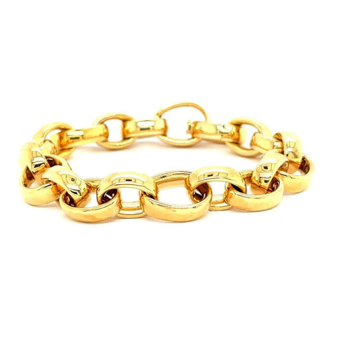 Bracelet Bracelet chaîne en or jaune 18 carats 58 Facettes