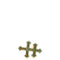 Broche Broche Croix de Lorraine en or jaune 18 carats émaillée 58 Facettes