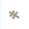 Broche Broche Croix de Lorraine en or jaune 18 carats émaillée 58 Facettes