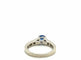 Bague 53 Bague en or blanc 18 carats avec saphir et diamants (0,80 ct) 58 Facettes