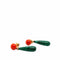 Boucles d'oreilles Boucles d'oreilles en or jaune 18 carats, malachite, corail et diamants 58 Facettes
