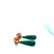 Boucles d'oreilles Boucles d'oreilles en or jaune 18 carats, malachite, corail et diamants 58 Facettes