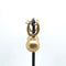 Boucles d'oreilles Boucles d'oreilles en or jaune 18 carats brossé et perles champagne 58 Facettes