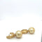 Boucles d'oreilles Boucles d'oreilles en or jaune 18 carats brossé et perles champagne 58 Facettes
