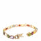 Bracelet Bracelet flexible en or rose 18 carats et pierres multicolores 58 Facettes