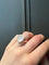 Bague 54 Bague en or rose 18 carats avec quartz blanc 8,05 ct et diamants 58 Facettes