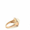 Bague 54 Bague en or rose 18 carats avec quartz blanc 8,05 ct et diamants 58 Facettes