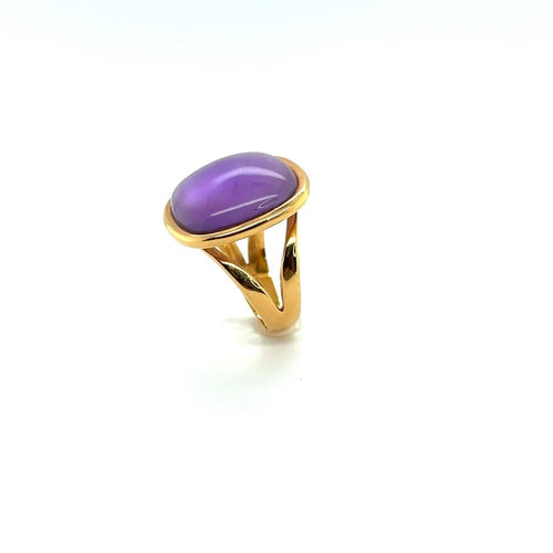 Bague 44.5 Bague en or jaune 18 carats avec améthyste et nacre 58 Facettes 32877/DB0FGRF5CV