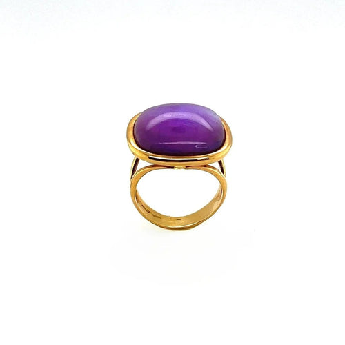 Bague 44.5 Bague en or jaune 18 carats avec améthyste et nacre 58 Facettes 32877/DB0FGRF5CV