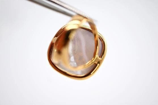 Bague 44.5 Bague en or jaune 18 carats avec améthyste et nacre 58 Facettes 32877/DB0FGRF5CV