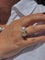 Bague 54 Bague en or jaune 18 carats avec perle de culture et diamants 58 Facettes